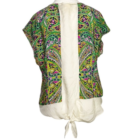 Maeve Silk Floral Print Women's Top - Picture 2 of 13